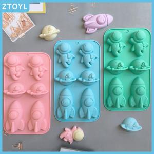 ZTOYL 6 Company Astronaut Rocket 760 Silicone Mold Baking Cake Mold Pudding Bread Baking Pan Soap Mold