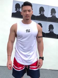 N&AI Mens T-shirt Fitness Tank Top Mens Sleeveless Basketball Running Muscle Training Clothes Hurdle Fitness Top Mens Sleeveless Baseball Muscle Training Clothes Hurdle Sports Tank Top Men