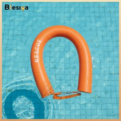 Blesiya Solid Foam Lifeguard Rescue Tube Sturdy Swimming Rescue Tube with Clip Lightweight High-Visibility for First Responders