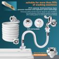 Washing Machine Water Hose 1.5M/3M/5M Washing Machine Inlet Hose Universal Mesin Basuh Pipe Inlet Hose With Connector. 