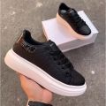 Fashion Korean Thick bottom white sole rubber shoes sneakers for women. 