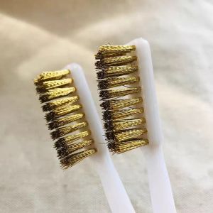 Combo 10 Bàn Chải Sợi Đồng Cán Nhựa Chà Cọ Bề Mặt Kim Loại Vệ Sinh Máy Móc Bảng Mạch Điện Tử
