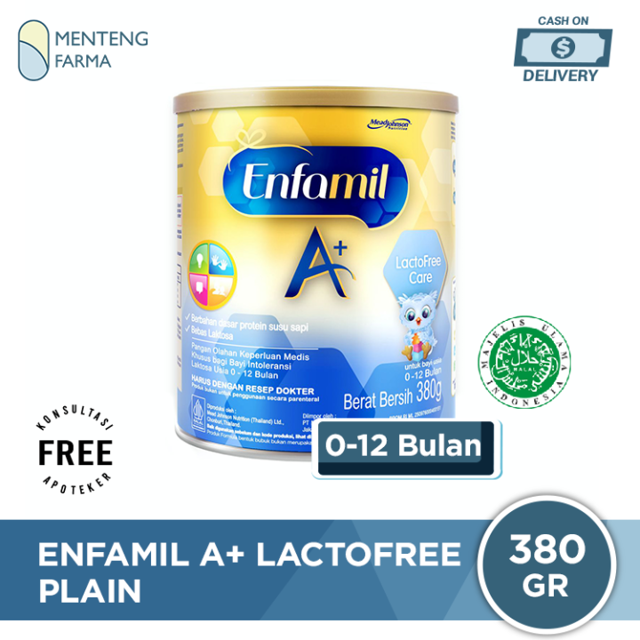 Enfamil A+ Lacto Free Care Susu Formula Bayi dengan Intoleransi Laktosa 380 gr
