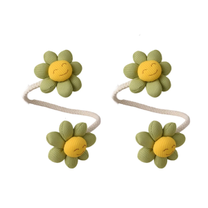 Drape Tieback Holders Curtain Tiebacks Flower Curtain Buckles Clips Decorative Curtain Holdbacks for Office Home Decors