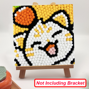 🔥HOT🔥DIY Pom Pom Painting Art Kit Cute Anime Fur Ball Painting Educational Insights Pom Pom Kit Arts and Crafts for Kids Preschool DIY Sensory Activity Toy Fun Gift for Girls and Boys