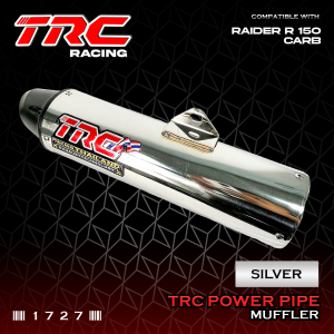 TRC Racing Suzuki Raider 150 Carb Power Pipe Muffler Exhaust with Removable Silencer 1727