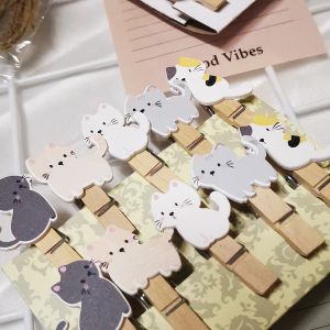 Wooden Clip Sets Creative DIY Home Decoration Photos Clamp Card Holder Mini Clips