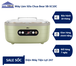 Máy làm sữa chua Bear SB-SC10C _ Điện Máy Tiện Lợi 247 - Giao hàng miễn phí