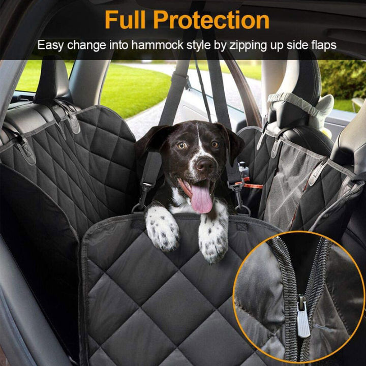 View of Dog Car Seat Cover Waterproof with Side Flap Thickening Anti dirty Pet ...