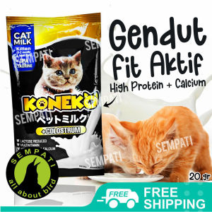 SEMPATI Susu Kucing Koneko Milk Cat 20 Gr Minum Minuman Susu Bubuk Anakan Bayi Kucing Kitten Anabul Adult Cat Milk Kolostrum Dha Replacer
