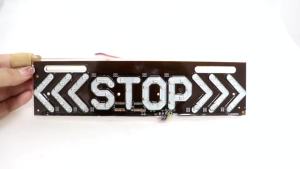 Universal LED Motorcycle Tail Light Brake Turn Signal Strip Flexible 12V Warning Lamp for Motorbike Motorcycle