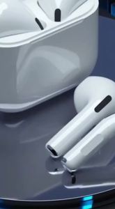 Tai nghe Pro 4 Tai nghe Bluetooth không dây thể thao Mini Bass sâu HiFi Âm thanh nổi Chơi game Giảm tiếng ồn Tai nghe ổn định ghép nối nhanh cảm ứng thông minh
