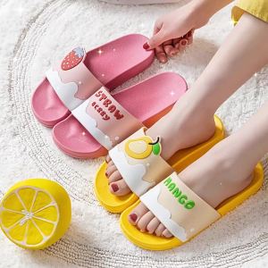 [Free Shipping] WomenS And MenS Couple Slippers Cute And Non-Slip With Thick Soles Suitable For Indoor Use Bathing And The Bathroom A Summer Style For Couples