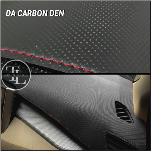 Thảm taplo xe Yaris 2011 2012 2013 2014 2015 2016 2017 2018 da carbon nhung lông cừu có đế chống trượt 3 lớp dày dặn bảo hành 12 tháng
