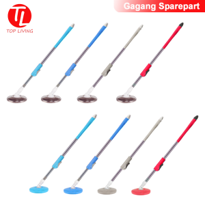 TOPLIVING Tongkat Alat Pel Lantai Spin Mop Gagang Pel Pembersih Lantai Super Mop Lantai Putar Handle Pengepel Kain Pel