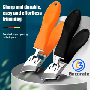 BECORATE Nail Clippers Opening Oblique Mouth Nail Clippers Manicure Large Size Splash-Proof Nail Clippers