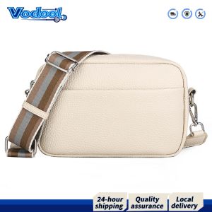 【Fast delivery】 Minimalist Square Crossbody Bag for Women with Wide Adjustable Strap Solid Color Tote for Daily Activities