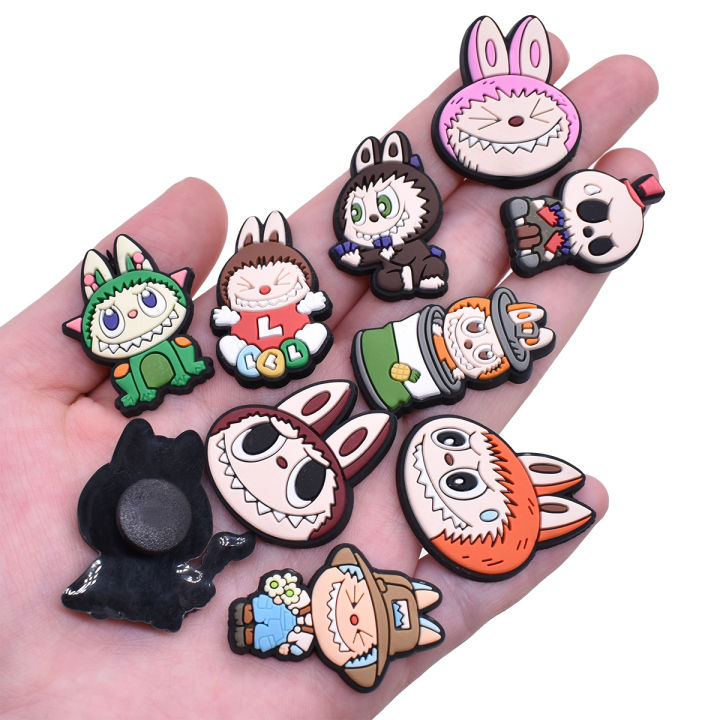 Bán Sỉ-OEM 1PCS Crocs LABUBU POPMART Jibz Phụ Kiện Hoạt Hình Dễ Thương ...