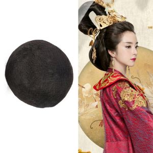 LIUJIR Chất lượng cao Tự làm Hàng ngày Truyền thống Tóc Công Chúa Cổ xưa Phụ nữ Bé gái Phong cách Trung Quốc Tóc giả hóa trang Túi Tóc Giả Cổ Tích Búi Tóc hoài cổ Miếng đệm tóc Hanfu