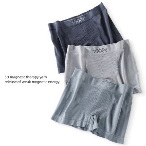 3Pcs 5D Magic Magnetism Pants Breathable Traceless High Elastic Seamless Boxer Moisture Boxer Briefs Mens Boxed