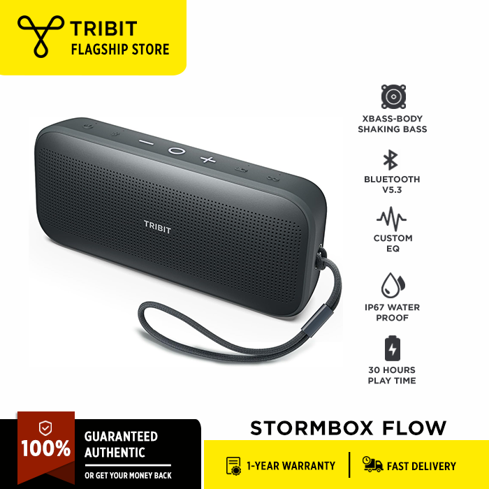 Tribit StormBox Flow Bluetooth Speaker, Portable Speaker With XBass, 30H Playtime Wireless Speaker, IP67 Waterproof, Bluetooth 5.3, TWS, Custom EQ, Type-C Speaker For Outdoor Travel Beach | PH - View #2