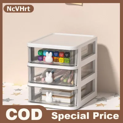 NcVHrt Tủ nhựa đa tầng lưu trữ máy tính để bàn thuận tiện của mỹ phẩm văn phòng phẩm