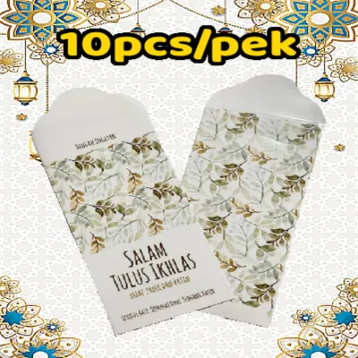 Viral 10pcs Raya Money Envelopes 2026 Cheap Raya Money Packets Green Packet Minimalist Aidilfitri Raya Envelopes Ramadan