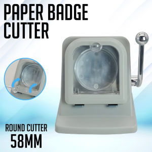 Lineworks Paper Badge Cutter Square 50mm and Circle 58mm