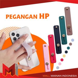 MallMainan-C816 Pegangan Hp Strap Bracket Silicone Polos Phone Holder Hp Tali socket Stand Universal / Finger Grip Ring Hp Multiband Strap Holder Hp