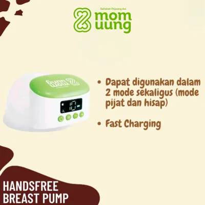 Mom Uung Handsfree Breast Pump - S1 / Pompa ASI Portable Wireless Dual Mode Pijat Hisap / Hospital Grade