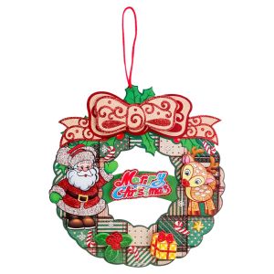 Pinky Bee  Dekorasi Natal Wreath Santa 70040200