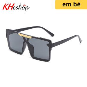 [Siêu Sale Độc Quyền] Kính chống UV400 cho bé trai bé gái  Kính Catwalk đường phố form vuông 2 mắt liền nhau độc đáo mã Y8860 - kheshop
