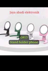 G813 ORIGINAL STAND HP HOLDER TEMPAT DUDUKAN PENAHAN HANDPHONE CERMIN LIPAT MIRROR PHONE 3IN 1 MULTI