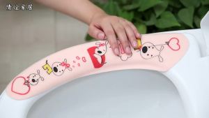 Toilet seat cushion for household use all season universal toilet lid toilet seat cushion bathroom sticker toilet sticker