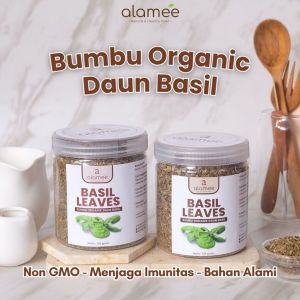ALAMEE Daun Basil Bumbu Dapur Dried Leaf Murni Asli Tanpa Campuran Organik 125gr