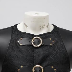 wish New Mens Workwear Medieval Costume Vintage Gothic Dress Vest Halloween