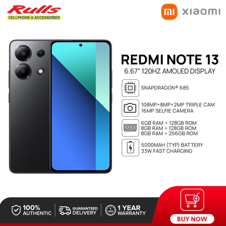 Xiaomi Redmi Note 13 Smartphone | 6GB+128GB / 8GB+128GB / 8GB+256GB ...