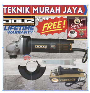 DOLIZ Mesin Gerinda Tangan 4" BA 730 / Angle Grinder 4" Doliz BA730