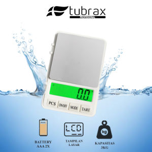 QZ-208 3 Kg / 0.1 gram Timbangan Emas Digital Pocket saku Mini Scale Mini Bumbu Dapur Kopi Kue Perhiasan Mas 3kg / 0.1gr