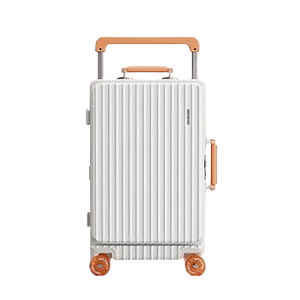 SG Stock Durable Large Luggage 20/24/26/28 inch Front Opening Spinner Silent Wheels TSA Lock