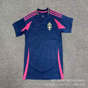 Jersi Sweden Baru 24/25 Di Rumah dan Di Tempat Lawan No. 11 Ibrahimovic No. 7 Larsson Pakaian Bola Sepak Sukan Lengan Pendek