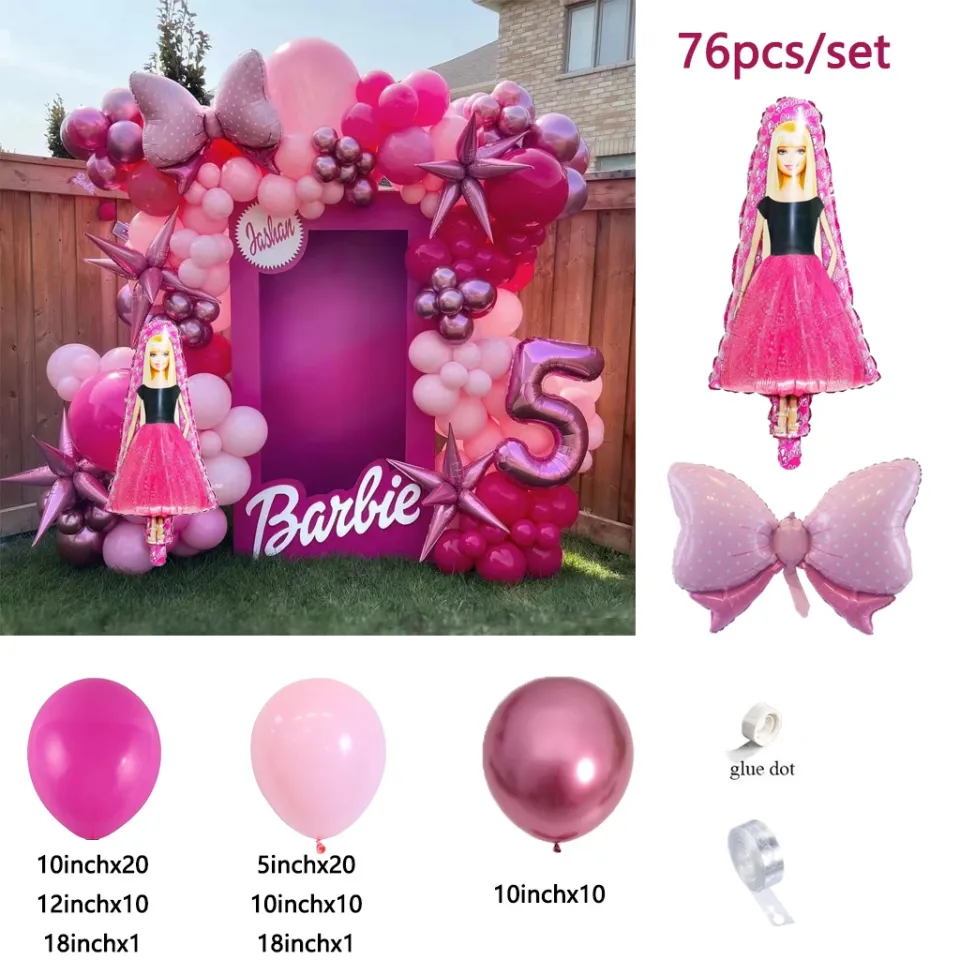 BARBIE BALLONS  Barbie party decorations, Barbie party, Barbie