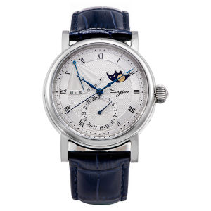2023 Sugess Watch of Men Automatic Mechanical Moon-Phase Wristwatches Power Reserved  Sapphire WaterResistant Tianjin Movement