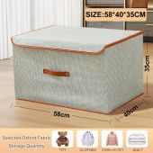 150L Large clothes Storage box organizer Foldable storage box for clothes underwear organizer with Dustproof Cover 收纳盒