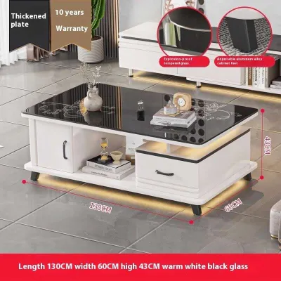 Light Luxury Coffee Table Modern Tea Table Simplicity Living Room Table Combination Table