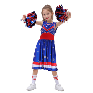 เด็กชุดนำเชียร์ยิมนาสติกชุดนักเรียนแต่งตัวสาวแดนซ์ชุดแฟนซีนักร้องประสานเสียงบนเวทีแจ๊ส