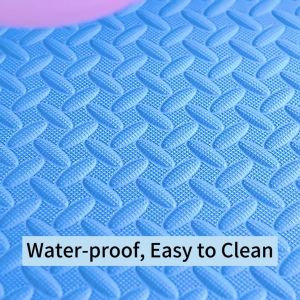 4PC  [Buy 10 Free 2] 2.5cm Thick Interlocking Foam Floor Tiles 30x30cm EVA Foam Play Mats for Babies and Toddles Puzzle