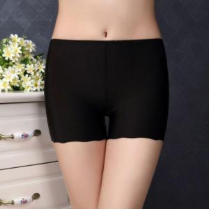 Girl Safety Pant Stretchable Seamless Pant Ice Silk Panties Middle Waist Stretch Panty women Brief Underpant Safety Pant