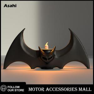 💖💓【Special price】💖💓Asahi Motor ที่วางถาดเทียนทีไลท์ฮาโลวีนสีดำค้างคาวชั้นหนังสือเตาผิงบ้านตกแต่งที่สมบูรณ์แบบ