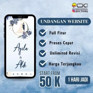 UNDANGAN PERNIKAHAN DIGITAL WEBSITE CANTIK ELEGAN DAN UNIK